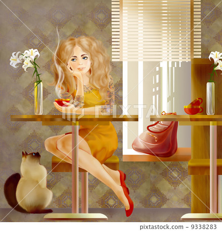 Lady coffee 9338283