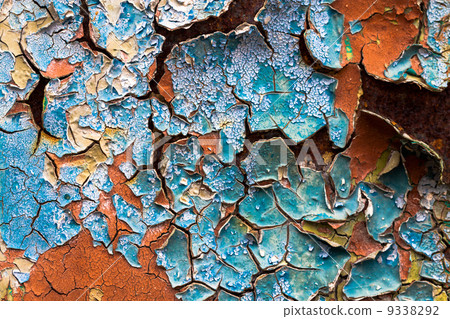 old abstract background from the cracked paint old abstract background from the cracked paint 9338292