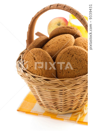 sweet cookies on white background 9339431