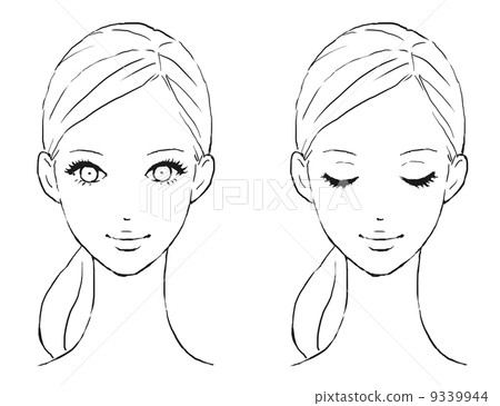 女性的臉 9339944