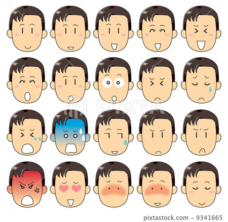 男性面部/面部表情 9341665