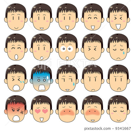 Male face / facial expression Male face / facial expression 9341667