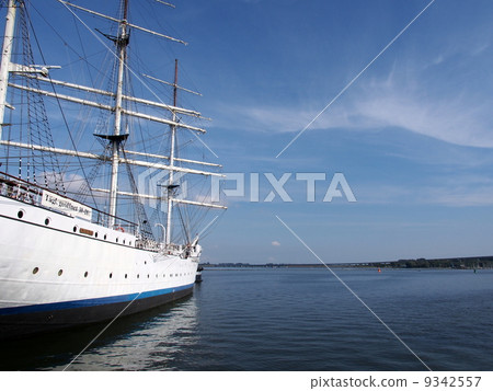 Scenery of Stralsund Port in Germany 9342557