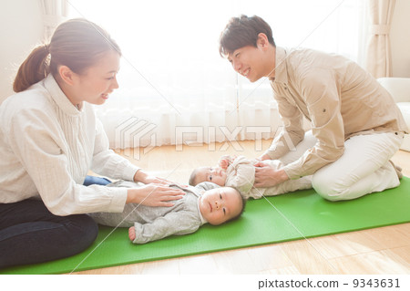 Two babies three months old Two babies three months old 9343631