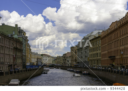 St. Petersburg Street along the Moika River St. Petersburg Street along the Moika River 9344428