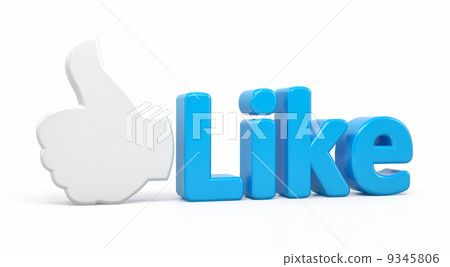 Like symbol on white background Like symbol on white background 9345806