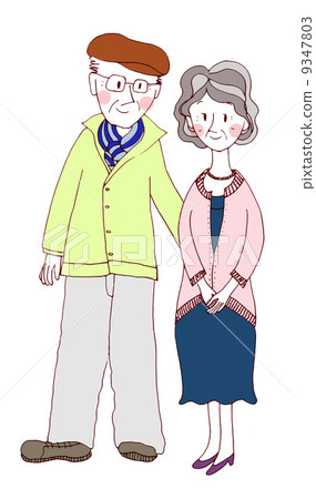 Senior couple (men are handling women) Senior couple (men are handling women) 9347803