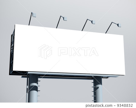 Billboard with empty screen 9348832