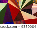 Abstract triangles geometric multicolored pattern, mosaic 9350084