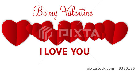 Happy Valentines Day Card with Heart. Vector Illustration Happy Valentines Day Card with Heart. Vector Illustration 9350156