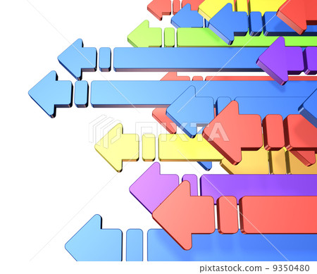 A lot of leftward arrows 9350480