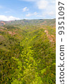 Hawaii Kauai Island Waimea Canyon Surrounding Forest and mountain aerial photograph 9351097