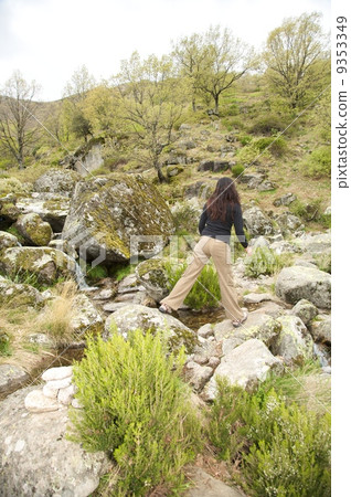 hiking on the rocks 9353349