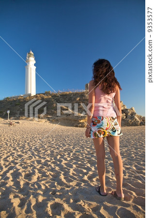 hiking to lighthouse 9353577