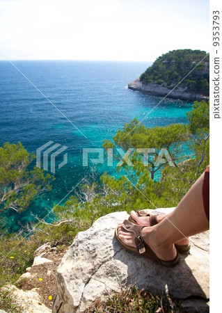 two sandals at the top 9353793