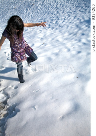 walk down snow in salamanca 9354260