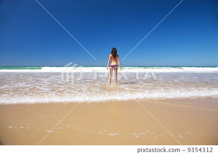 bikini woman at seashore 9354312