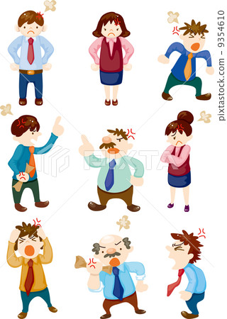 angry office worker 9354610