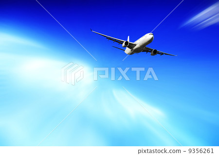 An airplane flying in the sky An airplane flying in the sky 9356261