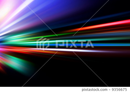 speed motion on night road 9356675
