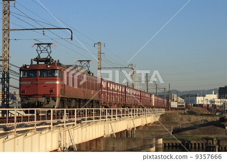 EF 81 towing freight train 9357666