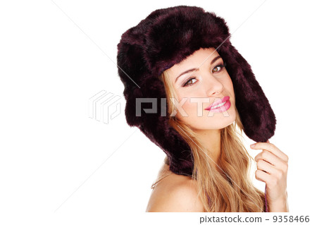 Pretty Young Girl In Fur Hat Pretty Young Girl In Fur Hat 9358466