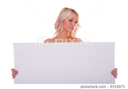 sexy girl holding a billboard sexy girl holding a billboard 9358971