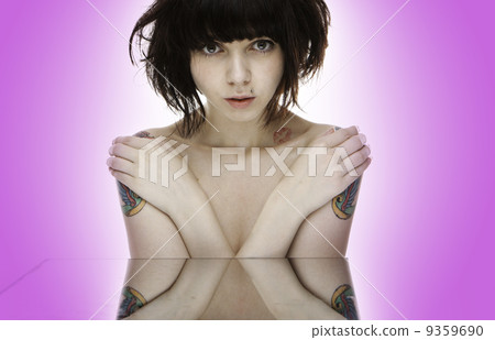 tattooed girl portrait 9359690