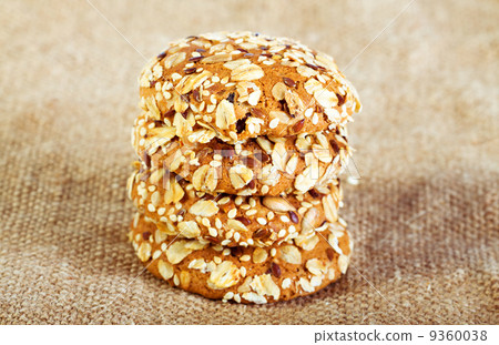 homemade oatmeal cookies on baking 9360038