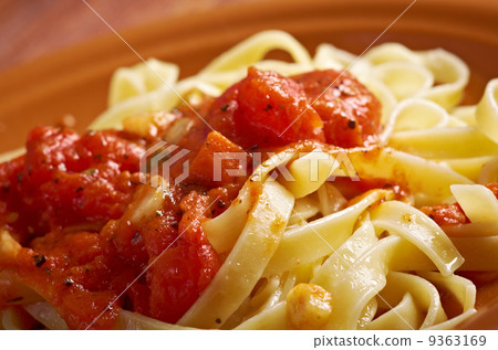Sicilian homemade pasta Fettuccine Sicilian homemade pasta Fettuccine 9363169
