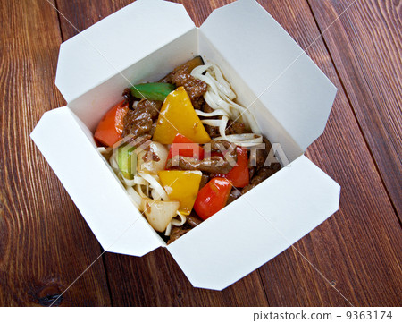Beef slice and udon-noodle Beef slice and udon-noodle 9363174