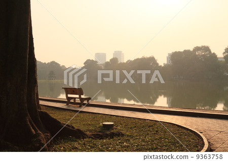 Evening view of Hoan Kiem Lake Evening view of Hoan Kiem Lake 9363758
