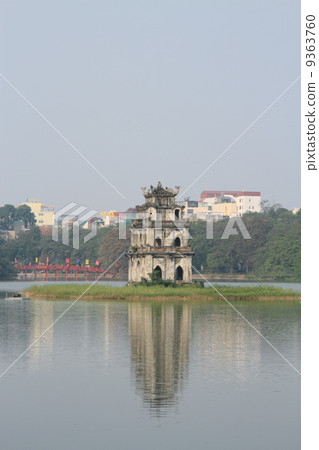 Hoan Kiem Lake and Turtle Tower Hoan Kiem Lake and Turtle Tower 9363760