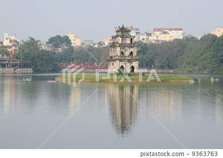 Hoan Kiem Lake and Turtle Tower Hoan Kiem Lake and Turtle Tower 9363763