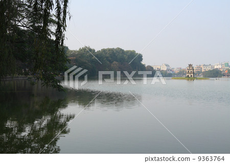 Hoan Kiem Lake and Turtle Tower 9363764