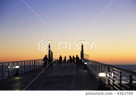 Dusk of a pier Dusk of a pier 9363789