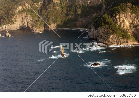 Aerial view of Candle Island on Oki Island Aerial view of Candle Island on Oki Island 9363790