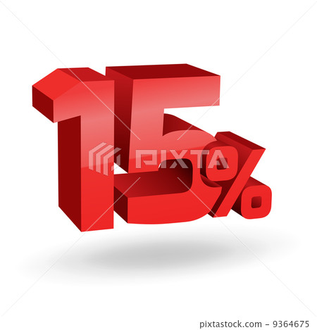 15 percent illustration 9364675