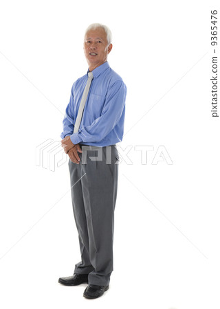 senior asian chinese business man in full body senior asian chinese business man in full body 9365476