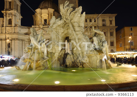 四條大河的噴泉（羅馬 - 納沃納廣場） 9366113