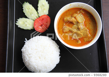Thai food mussaman curry with rice Thai food mussaman curry with rice 9368280