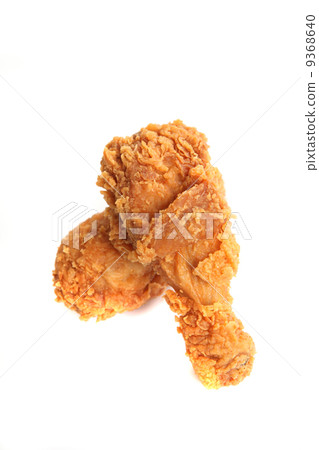 Fried Chicken isolated in white background Fried Chicken isolated in white background 9368640