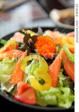 Seafood salad with Japanese sauce Seafood salad with Japanese sauce 9369197