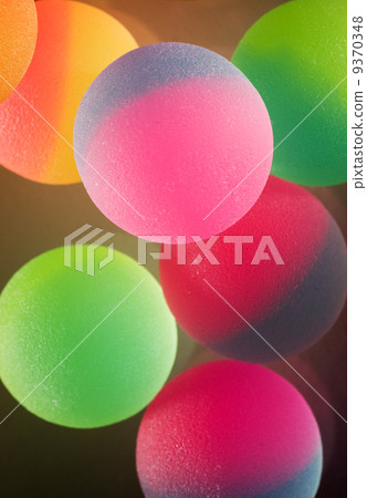 Stylish colorful balls with reflection 9370348