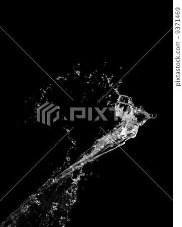 Water splash isolated on black background Water splash isolated on black background 9371469