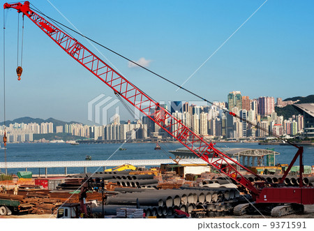 View to the city port 9371591