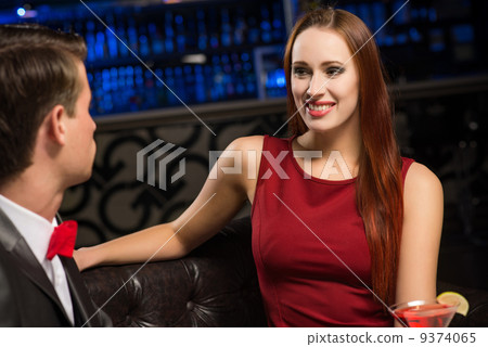 portrait of a woman in a nightclub 9374065