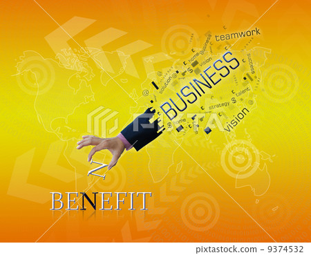 Business hand 9374532