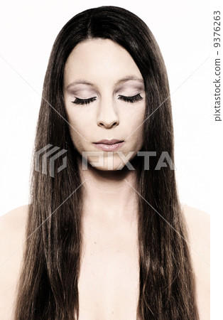 Woman with long hairs Woman with long hairs 9376263