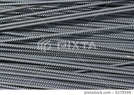 iron reinforcement rods in the background 9379399